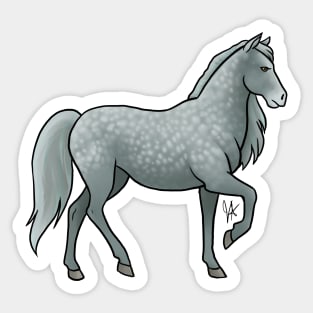 Horse - Paso Fino - Dapple Gray Sticker